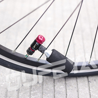 Gonfleur de pompe à vélo CO2 Oufeya 160-230PSI Valve Schrader Pompe à vélo à main en alliage d'aluminium portable