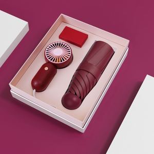 Nuova Idea <span class=keywords><strong>Regalo</strong></span> 2024 per Donne: Set con Mini Ventilatore, Ombrello, Bottiglia d'Acqua e Asciugamano in Confezione <span class=keywords><strong>Regalo</strong></span> - Product Image 4