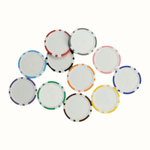 Jetons de poker en argile Crown ABS, feuille de fer durable, pour échecs, cartes, divertissement, usage universel, blanc, bleu, rouge, noir, jaune, vert, violet - Product Image 3