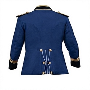 Tunique de cérémonie bleu foncé pour homme, style uniforme de parade, vêtement d'extérieur formel, service OEM - Product Image 2