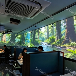 Système de projection holographique interactive 3D pour murs intérieurs de restaurants créatifs - Product Image 2