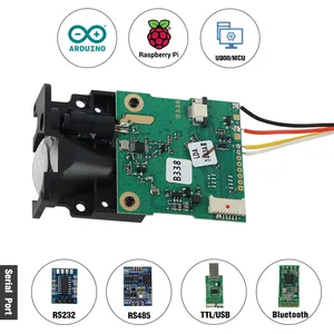 LDJ Sensor pengukur jarak Laser 100m, modul iTOF frekuensi tinggi 20Hz Sensor pengukur Laser Output Analog