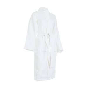 Albornoz de Spa de Lujo para Hotel, de Felpa Coral Blanca, Suave, Reciclable, de Algodón, con Logotipo Personalizado, Empaque a Granel para Mujer y Uso Doméstico - Product Image 1