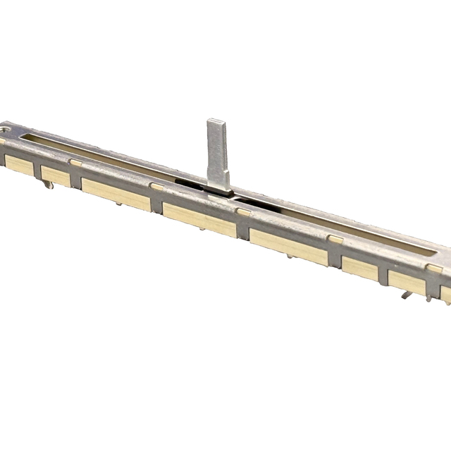 Electronic Components Dual-Channel Linear Sliding Potentiometer 5.1-500K Resistance 20% Tolerance Carbon Film Metal Package