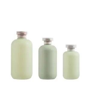 200ml 260ml 300ml 400ml 500ml özel plastik şampuan şişeleri ambalaj pe emülsiyon pompa şişeleri saç bakım ürünleri için