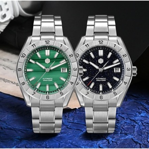 Montre San Martin 42 mm avec cadran en pierres précieuses NH35 pour homme, à remontage automatique, saphir BGW-X1, 10 bars, étanche, Reloj Hombre SN0130B - Product Image 4