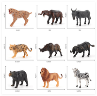 Figurines d'animaux en plastique, petite taille, réaliste, pour porte-clés, jouets miniatures éducatifs, sculpture de voiture, tableau de bord, vente en gros,