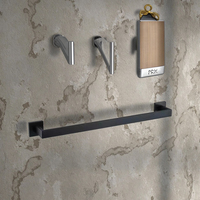 Ensemble d'accessoires de salle de bain modernes en acier inoxydable brossé de haute qualité : patère, porte-serviettes, porte-papier toilette