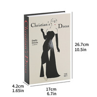 Ensemble de faux livres décoratifs minimalistes nordiques Wabi Sabi pour la décoration artistique et les accents décoratifs, vente en gros de boîtes de livres factices vides