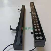 Barra de luz LED Yuanyeled RGBWAUV con visera, decoración de fachada púrpura, arandela de pared para fachadas de Hotel
