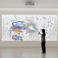 Système de jeu interactif par projection, interaction à longue distance par pulvérisation, projection murale holographique 3D, équipement de divertissement intérieur