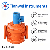 Tianwei LC Series Oval Gear Flow Meter Stainless Steel Construction High Accuracy (+/-0.2%) Wide Measurement Range Flow