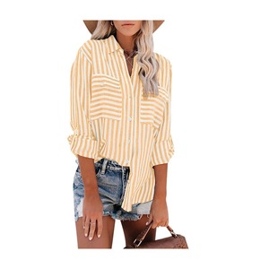 <span class=keywords><strong>Chemise</strong></span> en <span class=keywords><strong>lin</strong></span> et coton pour femmes, style streetwear, style mignon, lavable, best-seller, confortable et décontractée - Product Image 3