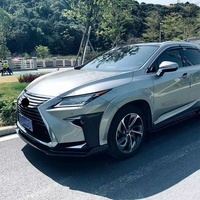 Pour Lexus RX300 RX350 2017+ Kit Carrosserie en Fibre de Carbone : Pare-chocs Avant, Feux Antibrouillard, Canards Latéraux, Splitter, Aileron Avant, Spoiler Lame