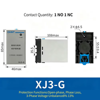 CHINT XJ3 Relais de protection de séquence de phase et de défaillance de phase, 3 phases, 380V AC, protection contre les surtensions et les sous-tensions, pour moteur, pompe à eau, ascenseur