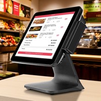 Кастомизированная POS-система из алюминиевого сплава с сенсорным дисплеем VFD, OEM S800, моноблок, POS-терминал с сенсорным экраном