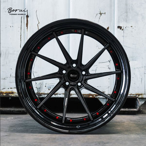 Jantes en fibre de carbone forgées 6061 T6 2 pièces personnalisées, adaptées pour Mustang, BMW M3, Nissan GTR, <span class=keywords><strong>Chevrolet</strong></span> Corvette C6 C8 Z06 - Product Image 2