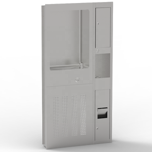 TB51-2FC फुली-रिसेस्ड 8 gph वॉटर कूलर ड्रिंकिंग फाउंटेन कप फिलर के साथ कप डिस्पेंसर के साथ - Product Image 2