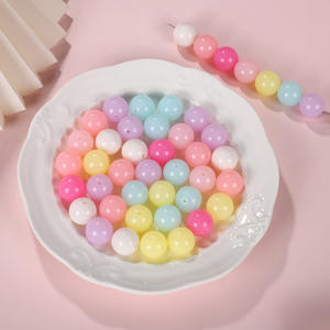 Cuentas acrílicas de Color gelatina DIY agujero recto materiales hechos a mano joyería cuentas sueltas para pulsera accesorios de cadena de teléfono móvil - Product Image 3