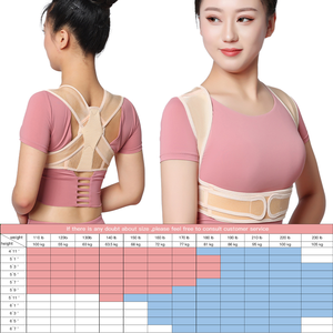 Verstellbare obere Rückens tütze Baumwolle Haltungs korrektur Frauen Männer Schlüsselbein Unterstützung zur Schmerz linderung Nackenschutz - Product Image 6