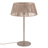 Lampe de table en corde tressée en gros, abat-jour multicolore, base métallique, lampe de bureau, décoration intérieure pour la maison et l'hôtel, lumière de table E26 E27