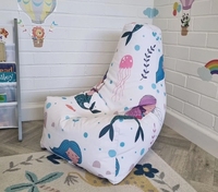 Fauteuil Poire Moderne et Coloré pour Enfants 2026 avec Housse Amovible, Qualité Supérieure, Tissu Oxford 600D Enduit PVC, Conception de Rangement Intérieur/Extérieur