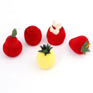 Unique Women Hat Shape Jewelry Box Wholesale Velvet Ring Packaging Red Flocking <strong>Earrings</strong> <strong>Case</strong> - Product Image 6