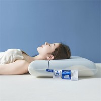 Bantal Busa Memori Pro Tidur Nyenyak Gaya Hotel, Dukungan Leher Dual-Core, Teknologi Slow-Rebound Bebas Tekanan untuk Tulang Belakang Serviks
