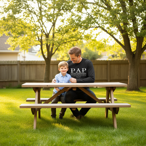 Camiseta de manga larga Pap Knows Everything, regalo del día del padre para papá - Product Image 3