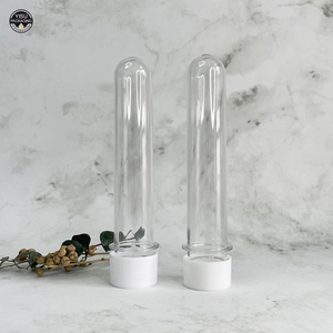 Tubo de prueba vacío de grado alimenticio, embalaje transparente de PET con tapa de aluminio - Product Image 3