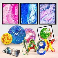 Ensemble de peinture acrylique à débit élevé pré-assemblée, flacons de 2oz, 18 couleurs, pour peintures artistiques