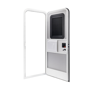 Porte d'entrée carrée/arrondie pour camping-car 32" x 72", porte d'entrée à charnière droite blanc polaire pour camping-cars, <span class=keywords><strong>caravanes</strong></span>, remorques - Product Image 1