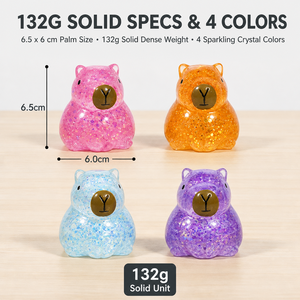 Orsetto Arcobaleno Sensoriale Traslucido Glitterato Morbido al Tatto – Regalo per Bambini e Adulti, Decorazione da Scrivania, Gadget per Feste, Vendita al Dettaglio e all'Ingrosso - Product Image 4