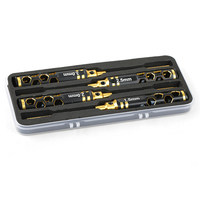 Jeu de tournevis hexagonaux 4 pièces, embouts revêtus de titane, poignée légère en nid d'abeille creux 1.5/2.0/2.5/3.0mm pour la réparation de modèles RC FPV UAV