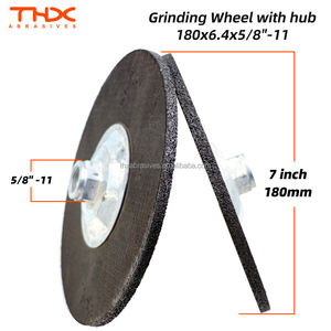 Muela abrasiva de centro deprimido de 230mm Tipo 27 Amoladoras angulares de cubo roscado de cambio rápido Premium-9 'X .25' X 5/8-11 Rosca - Product Image 2