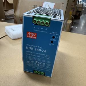 Alimentation électrique industrielle sur rail DIN Mean Well NDR-240-<span class=keywords><strong>12</strong></span>, <span class=keywords><strong>12</strong></span> <span class=keywords><strong>volts</strong></span>, 20 ampères, 240 W, <span class=keywords><strong>convertisseur</strong></span> industriel - Product Image 1