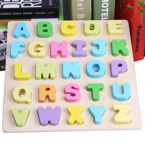 Jeu de puzzle en bois multifonctionnel créatif avec lettres majuscules, inspiré de Montessori, jouet éducatif pour les tout-petits et les enfants - Product Image 5