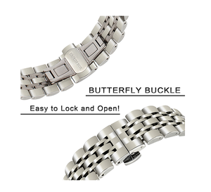 สายนาฬิกา14 16 18 20 22มม. สำหรับนาฬิกา Samsung Galaxy <span class=keywords><strong>Watch</strong></span> สำหรับ <span class=keywords><strong>Huawei</strong></span> <span class=keywords><strong>Watch</strong></span> GT4 GT3 <span class=keywords><strong>Gt2e</strong></span> สายสแตนเลส - Product Image 3