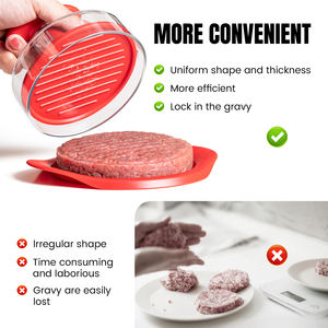 ANJUKE - Herramienta de Cocina 2 en 1, <span class=keywords><strong>Prensa</strong></span> <span class=keywords><strong>para</strong></span> <span class=keywords><strong>Hamburguesas</strong></span> Antiadherente, <span class=keywords><strong>Molde</strong></span> <span class=keywords><strong>para</strong></span> <span class=keywords><strong>Hamburguesas</strong></span>, Ideal <span class=keywords><strong>para</strong></span> Preparar 15 <span class=keywords><strong>Hamburguesas</strong></span> - Product Image 4