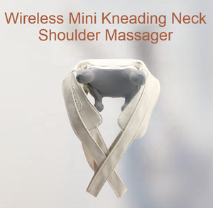 JZ1A Meilleur Masseur Cervical Portable Sans Fil Shiatsu Mini Coussin de Massage pour le Cou 2 Modes d'Intensité avec Chaleur pour Soulager la Douleur - Product Image 6