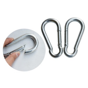 Mosquetón de hierro galvanizado en forma de calabaza de Yiwu, con capacidad de carga de 10 kg, gancho de resorte para escalada, montañismo y conexión en exteriores. - Product Image 1