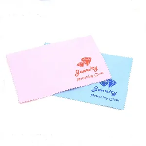 Well-designed polishing jewelry cleaning microfiber cloth with silk-screen printing