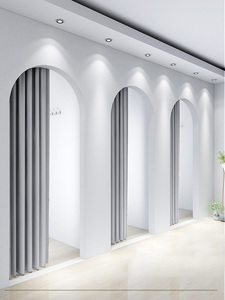 Rideau <span class=keywords><strong>de</strong></span> séparation télescopique sans perçage pour vestiaire et <span class=keywords><strong>magasin</strong></span> <span class=keywords><strong>de</strong></span> vêtements - Product Image 1