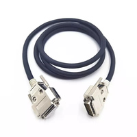 Câble DB personnalisé, connecteur DB15 à angle droit, assemblage mâle-femelle, solution de faisceau de câbles