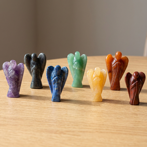 <b>Chakra</b> Angel Fountain Hand Carved Gemstone Love Theme 1.5 Inches Home Decor From Gujarat Crystalexport.com - Product Image 2