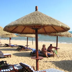 High Quality Hawaii Recycled Plastic Simulation Synthetic Thatch Roof Straw Umbrella