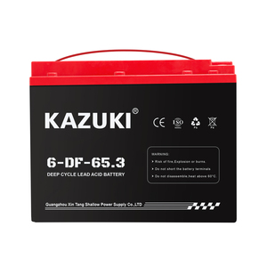 Batería de ciclo profundo sellada AGM <span class=keywords><strong>Kazuki</strong></span> 6-DF-65.3 12V 65.3Ah, 2000 ciclos, para triciclos eléctricos/Vehículos Eléctricos, sillas de ruedas eléctricas y embarcaciones - Product Image 2