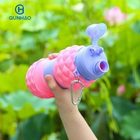 Bouteille d'eau pliable en silicone motif ananas mignon, en forme de fruit, écologique, lavable au lave-vaisselle, pour enfants, voyages en plein air et sport
