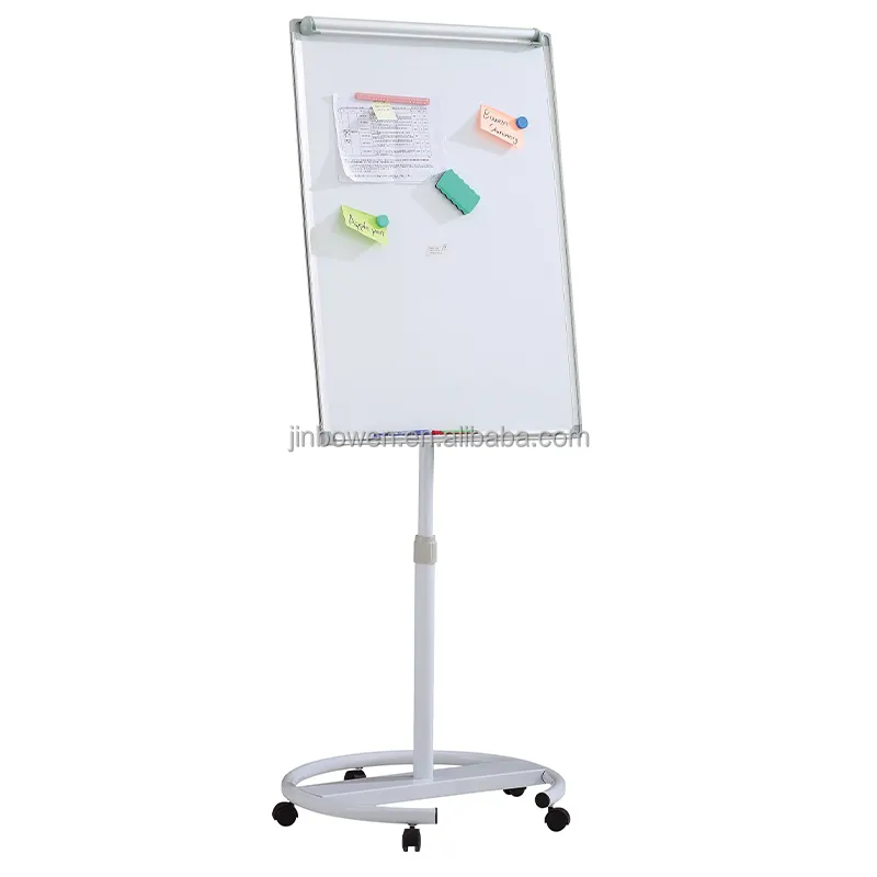 Kbw placa branca portátil ajustável de altura 36x24 polegadas, placa branca com deslizamento, suporte magnético para rolamento quadro branco para escritório