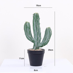 Planta Artificial de <span class=keywords><strong>Cactus</strong></span> de Plástico, Planta Decorativa para Jardín, Adorno para Decoración de Interiores de Oficina, Plantas Artificiales - Product Image 2